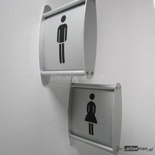 Toiletbordje Dames haaks op de muur profiel P