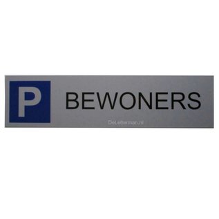 Parkeerbord Bewoners wandbordl