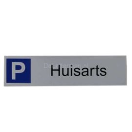 Parkeerbord Huisarts muurplaat