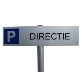 Parkeerbord Directie op paal