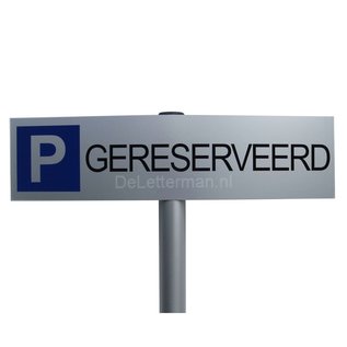 Parkeerbord Gereserveerd op paal