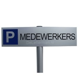 Parkeerbord Medewerkers op paal