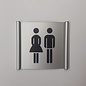 Toiletbord dames en heren wandmodel