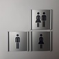 Toiletbord dames en heren wandmodel