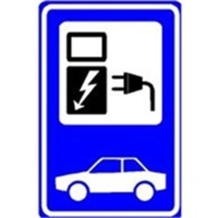 Opladen electrische auto bord voor op paal
