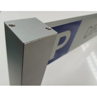 Parkeerbord Bezoekers luxe frame