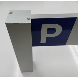 Parkeerbord Bezoekers luxe frame