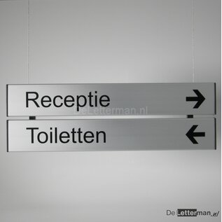 Hangendebordjes Systeem U 2 panelen  9.3 x 50 cm e