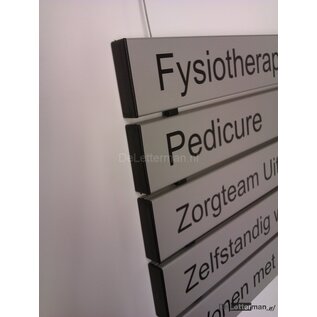 Hangendebordjes Systeem U 2 panelen  9.3 x 50 cm e