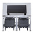 Scotsman Ice tank SIS 1350 | 613 kg + 73 kg + 73 kg ice carts