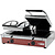 Diamond Double Ceramic Contact Grill, Smooth Bottom Plate, Top Grooved, 558 x 250 mm, 3,4 kW
