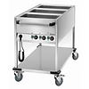 Bartscher Mobile Electric Bain Marie, 3-Chamber with Drain Tap, , 2,1 kW Bartscher Mobile Electric Bain Marie, 3-Chamber with Drain Tap, , 2,1 kW