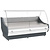 XXLselect Refrigerated counter, curved glass, with aggregate