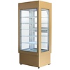 XXLselect Witryna chłodnicza kwadratowa, 450 L, od 2°C do 10°C, stacjonarna