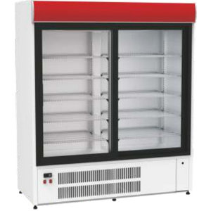 XXLselect Szafa chłodnicza 2-drzwiowa przeszklona 1400 L, +2 °C do +10 °C