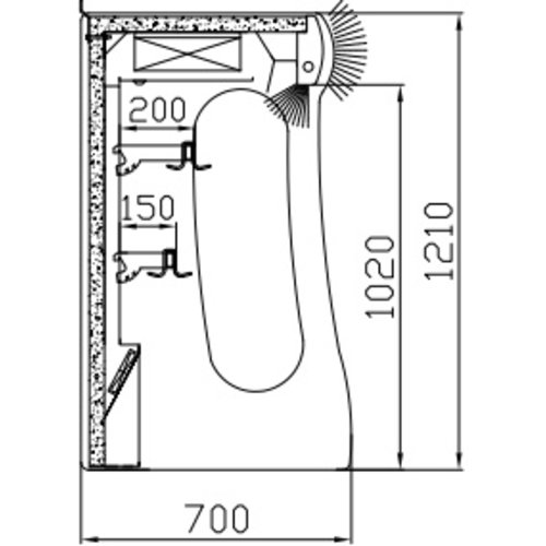 XXLselect Regał chłodniczy, agregat zewnętrzny