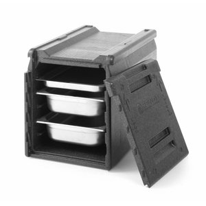 Hendi Pojemnik termoizolacyjny GN 1/1, 66 L, ładowany od frontu, szary