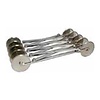 XXLselect Expanding double cutter 5 plain +5 serrated wheels, ? 5.5 cm DE BUYER