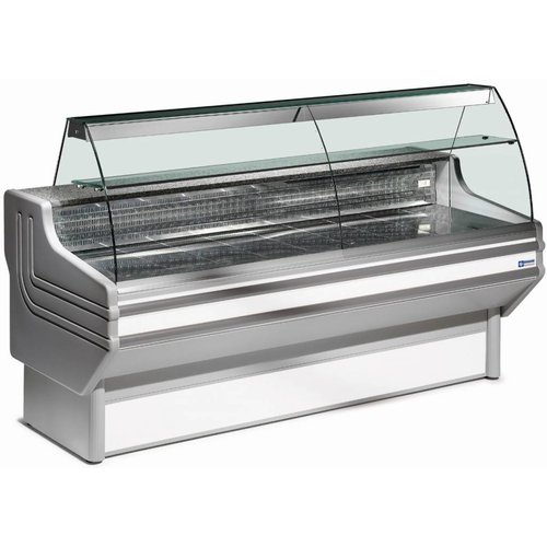 Diamond Refrigerated display counter curved glass, ventilated, with reserve Diamond Refrigerated display counter curved glass, ventilated, with reserve