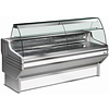 Diamond Refrigerated display counter curved glass, ventilated, with reserve