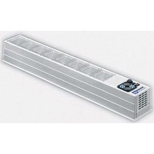 Diamond Top unit for storing ingredients 8x 1/6 GN, 130W, from 2 to 10°C Diamond Top unit for storing ingredients 8x 1/6 GN, 130W, from 2 to 10°C