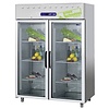 Diamond Double Glass Door Ventilated Refrigerator GN 2/1, 1400 L, 0 °C to +10 °C Diamond Double Glass Door Ventilated Refrigerator GN 2/1, 1400 L, 0 °C to +10 °C