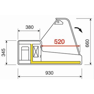 Diamond Refrigerated display counters - curved glass panel Diamond Refrigerated display counters - curved glass panel