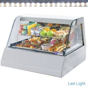 Diamond Panoramic Refrigerated Display Rectangular, 1/1 GN, from 2°C to 10°C, Countertop, Ventilated, Silver Diamond Panoramic Refrigerated Display Rectangular, 1/1 GN, from 2°C to 10°C, Countertop, Ventilated, Silver