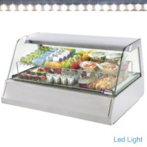 Diamond Panoramic Refrigerated Display Rectangular, 1/1 GN, from 2°C to 10°C, Countertop, Ventilated, Black Diamond Panoramic Refrigerated Display Rectangular, 1/1 GN, from 2°C to 10°C, Countertop, Ventilated, Black