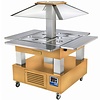 Diamond Island Buffet - Refrigerated salad bar, 4x GN1/1-150 (Wood light oak)