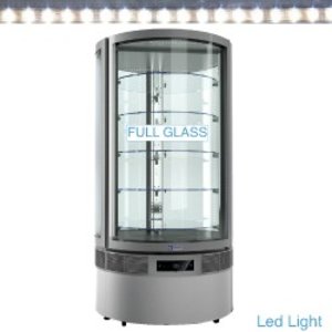 Diamond Refrigerated Display Round, 790 L, from 2°C to 10°C, Stationary, Ventilated, Silver Diamond Refrigerated Display Round, 790 L, from 2°C to 10°C, Stationary, Ventilated, Silver