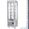 Diamond Panoramic Refrigerated Display Square, 360 L, from 2°C to 10°C, Stationary, Silver