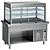Diamond Refrigerated Display Rectangular, 4 x 1/1 GN, from 4°C to 12°C, Stationary, with Open Cupboard, Silver