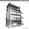 Diamond Refrigerated Display Rectangular, 810 L, from 2°C to 10°C, Stationary, Ventilated, Silver
