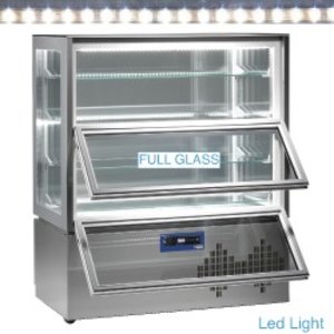Diamond Refrigerated Display Rectangular, 540 L, from 2°C to 10°C, Stationary, Ventilated, Silver Diamond Refrigerated Display Rectangular, 540 L, from 2°C to 10°C, Stationary, Ventilated, Silver