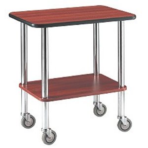 Diamond Trolley table, chromed feet, 2 levels, "birch " Diamond Trolley table, chromed feet, 2 levels, "birch "