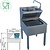 Diamond Janitorial Wash Basin, 700x500x(h)850 mm with Perforated Stand and Battery