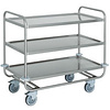 Diamond Stainless Steel 3 Tier Service Trolley 590 x 1090 x 590 mm