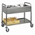 Diamond Stainless Steel 2 Tier Service Trolley with 3x 1/1 GN 630 x 1170 x 630 mm
