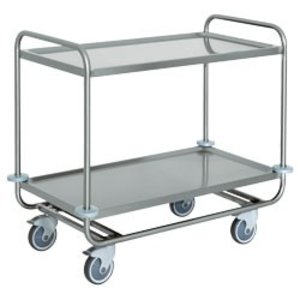 Diamond Stainless Steel 2 Tier Service Trolley 590 x 1090 x 590 mm
