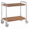 Diamond Chrome Steel 2 Tier Service Trolley 520 x 1090 x 520 mm