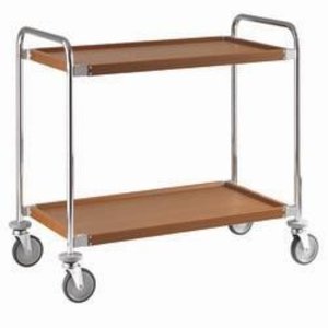 Diamond Chrome Steel 2 Tier Service Trolley 520 x 1090 x 520 mm Diamond Chrome Steel 2 Tier Service Trolley 520 x 1090 x 520 mm