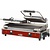 Diamond Double Cast Iron Contact Grill, Grooved Grill Plate, 550 x 255 mm, 3,6 kW