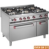 Diamond Gas Cooker with 6 Burners, CupBoard and Gas Oven GN 2/1, 52460 kcal / h Diamond Gas Cooker with 6 Burners, CupBoard and Gas Oven GN 2/1, 52460 kcal / h