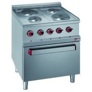 Diamond Electric Cooker with 4 Hot Plates and Electric Convection Oven GN 2/1, 13,5 kW Diamond Electric Cooker with 4 Hot Plates and Electric Convection Oven GN 2/1, 13,5 kW