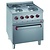 Diamond Electric Cooker with 4 Hot Plates and Electric Convection Oven GN 2/1, 13,5 kW