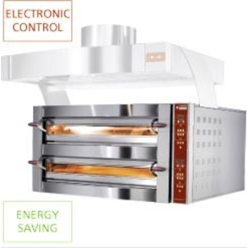 Diamond Double Deck Electric Pizza Oven 10,6 kW, 8 x Ø 35 cm Diamond Double Deck Electric Pizza Oven 10,6 kW, 8 x Ø 35 cm