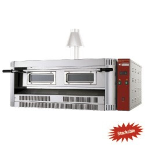 Diamond Single Deck Gas-Electric Pizza Oven 20640 Kcal/h 6 x Ø 33cm