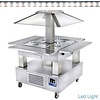 Diamond Island bain-marie warm buffet 4x GN1/1-150 (white wood)
