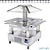 Diamond Island bain-marie warm buffet 4x GN1/1-150 (white wood)